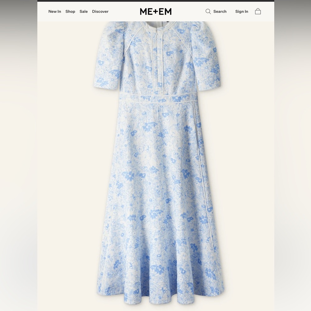Luxury Cotton Jacquard Dress